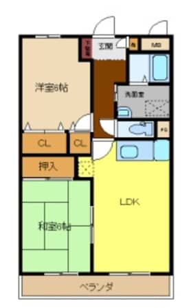 パルシャス香呂の物件間取画像